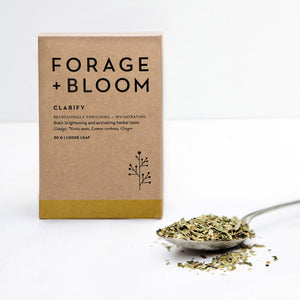 herbal tea, t2, forage+bloom, brain brightening and activating, herbal tonic, tonic room
